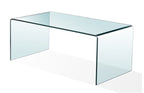 Mesa CHEVAL (SU), baja, cristal curvado, 100 x 48 cms