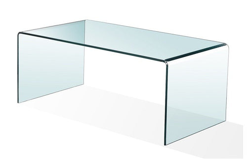 Mesa CHEVAL (SU), baja, cristal curvado, 100 x 48 cms