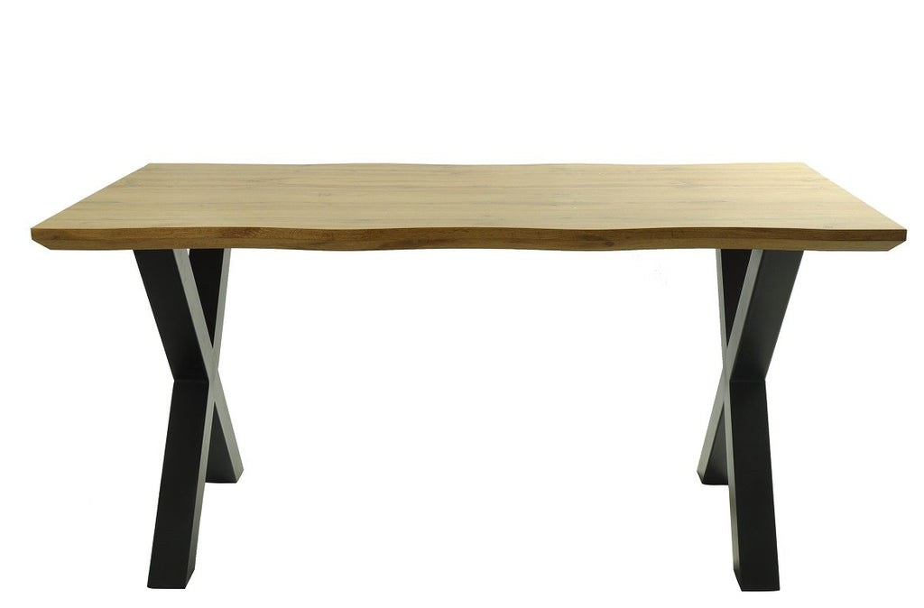 Mesa LERMA 180, metal, negro, tapa DM bilaminado 180 x 90 cms