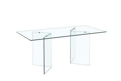 Mesa MISTICA, cristal, 150x90 cms