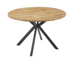 Mesa OLITE 120R, metal, madera, 120 cms de diámetro