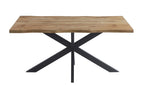 Mesa TOLEDO 180, metal negro, tapa DM bilaminado de 180 x 90 cms