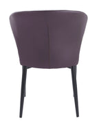 Silla DAVOS, metal, tapizado similpiel marrón y gris