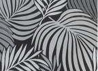 Silla HORUS NEW, metal, tapizado velvet gris con trasera floral a juego
