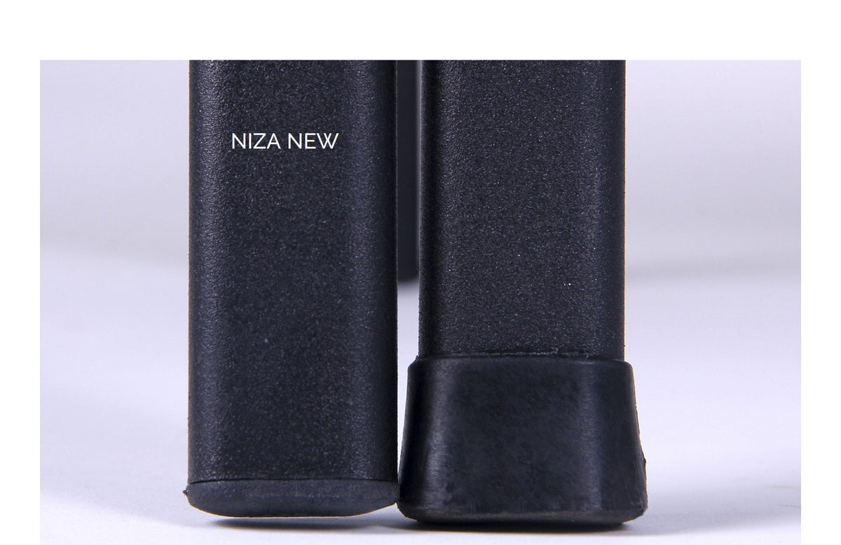Silla NIZA NEW AM, chasis cromado, similpiel negra*