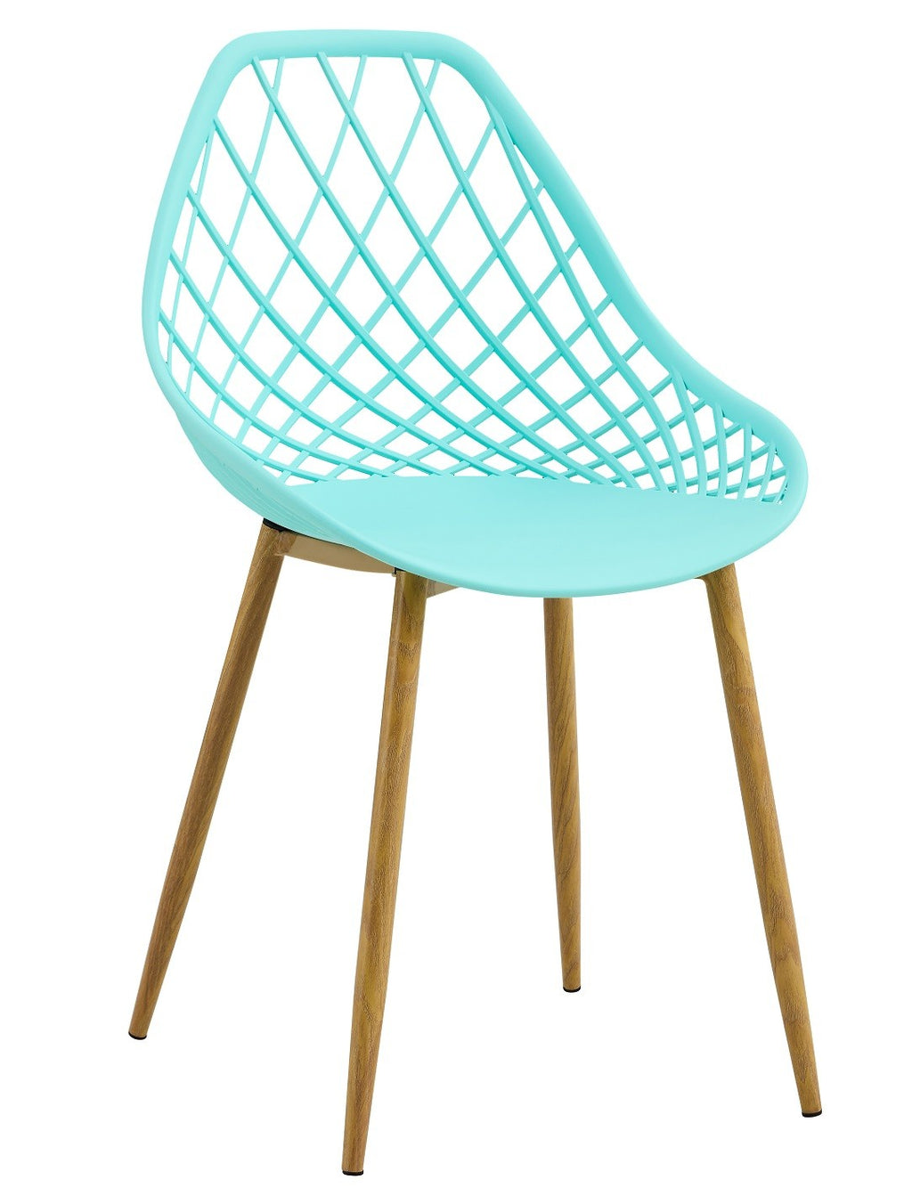 Silla STRAUSS, metal, polipropileno verde pastel