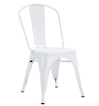 Silla TOL EK LIMITED, acero, blanca