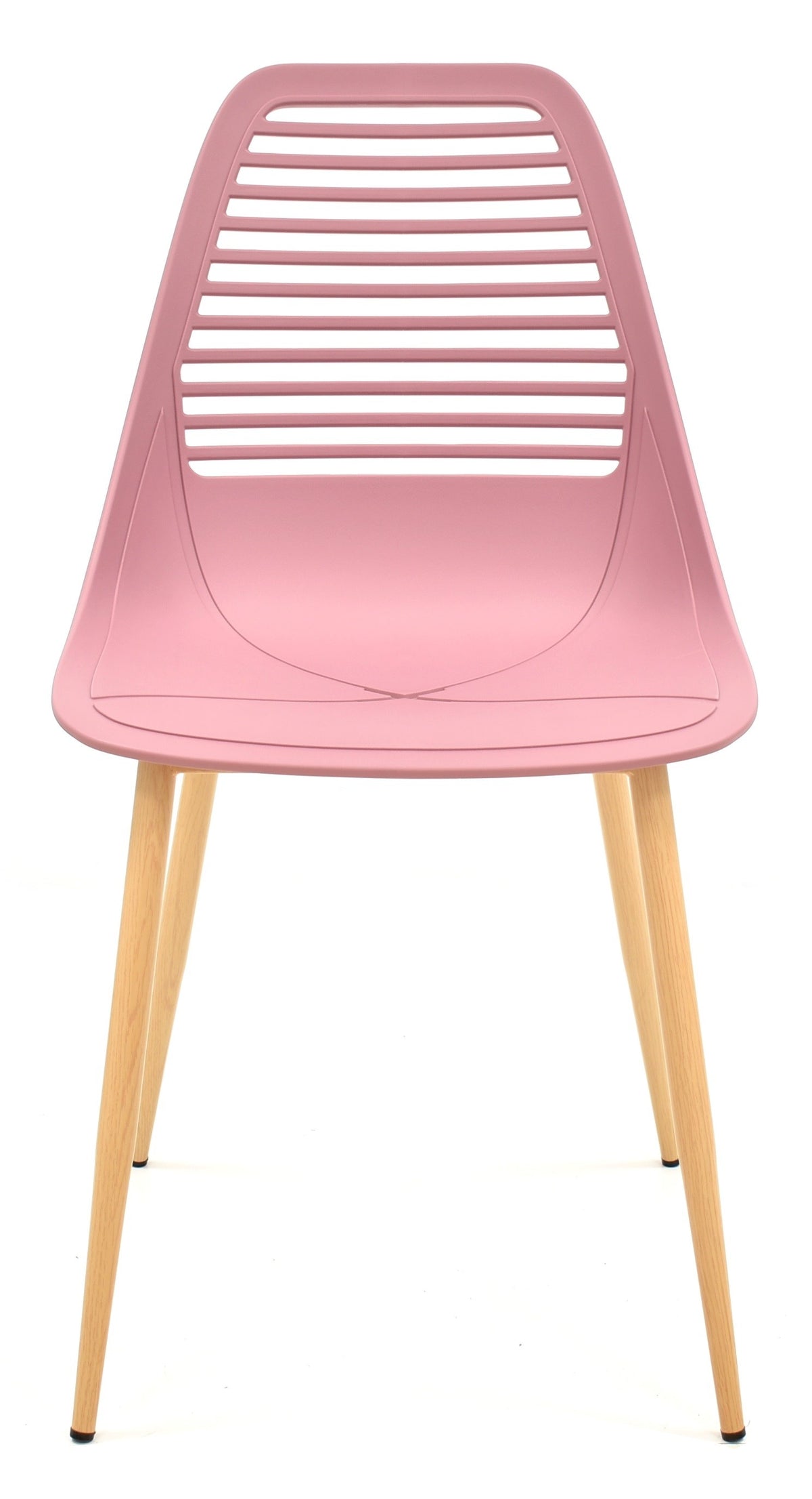 Silla UNCIBAY, metal, polipropileno rosa oscuro