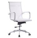 Sillón de oficina IGOR, giratorio, regulación de altura, basculante profundo, malla blanca