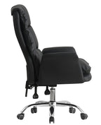 Sillón de oficina MAINZ, alto, giratorio, similpiel negra