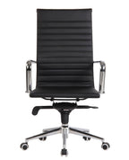 Sillón de oficina ROTERDAM, alto, similpiel negro