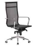 Sillón de oficina ZURICH, alto, malla negra