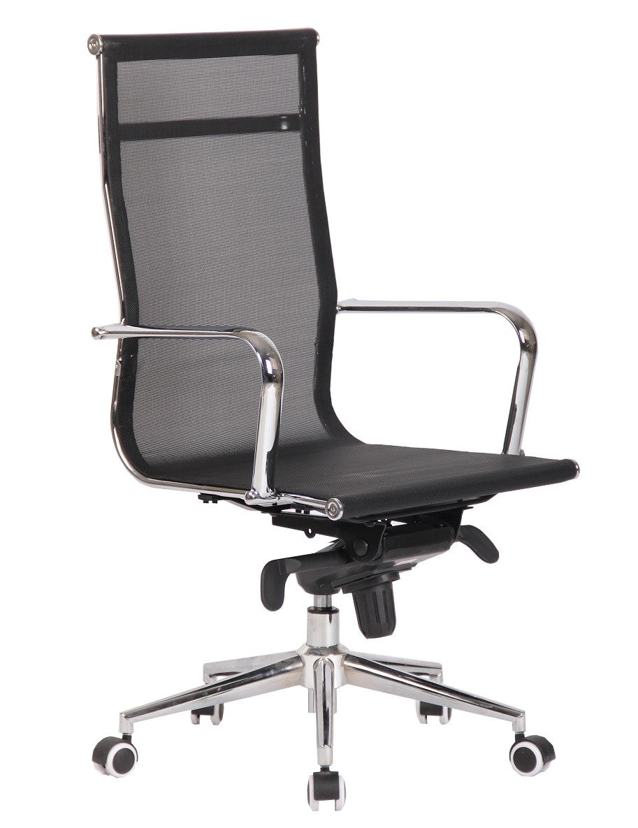 Sillón de oficina ZURICH, alto, malla negra