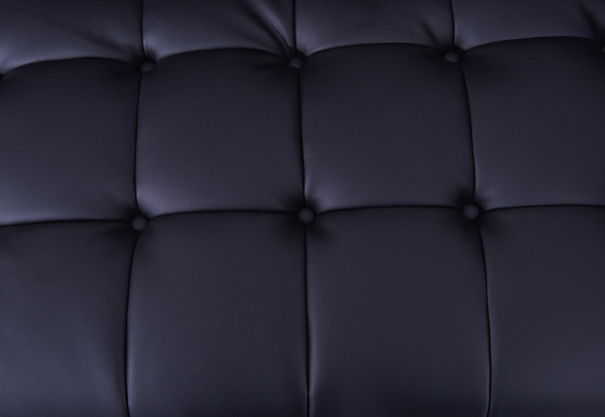 Sillón LEWIS, similpiel negra