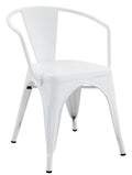 Sillón TOL EK LIMITED, acero, blanco