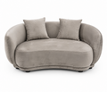 Sofá Rachel, 2 plazas, tejido velvet gris claro 25