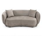 Sofá Rachel, 3 plazas, tejido velvet gris claro 25