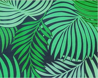 Taburete HORUS NEW, metal, tapizado velvet verde con trasera floral a juego